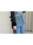 【リリーブラウン/Lily Brown】のシアーチュールトップス 人気、トレンドファッション・服の通販 founy(ファニー) ファッション Fashion レディースファッション WOMEN トップス・カットソー Tops/Tshirt おすすめ Recommend シャーリング Shirring チュール Tulle デニム Denim フィット Fit 今季 This Season thumbnail BLU[086]|ID: prp329100004179138 ipo3291000000028950440