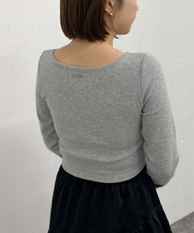 【アルシーヴ/archives】のカップ付クロップドテレコTOPS 人気、トレンドファッション・服の通販 founy(ファニー) ファッション Fashion レディースファッション WOMEN トップス・カットソー Tops/Tshirt インナー Inner コンパクト Compact シンプル Simple フィット Fit プレート Plate ワンポイント One Point |ID:prp329100004179149