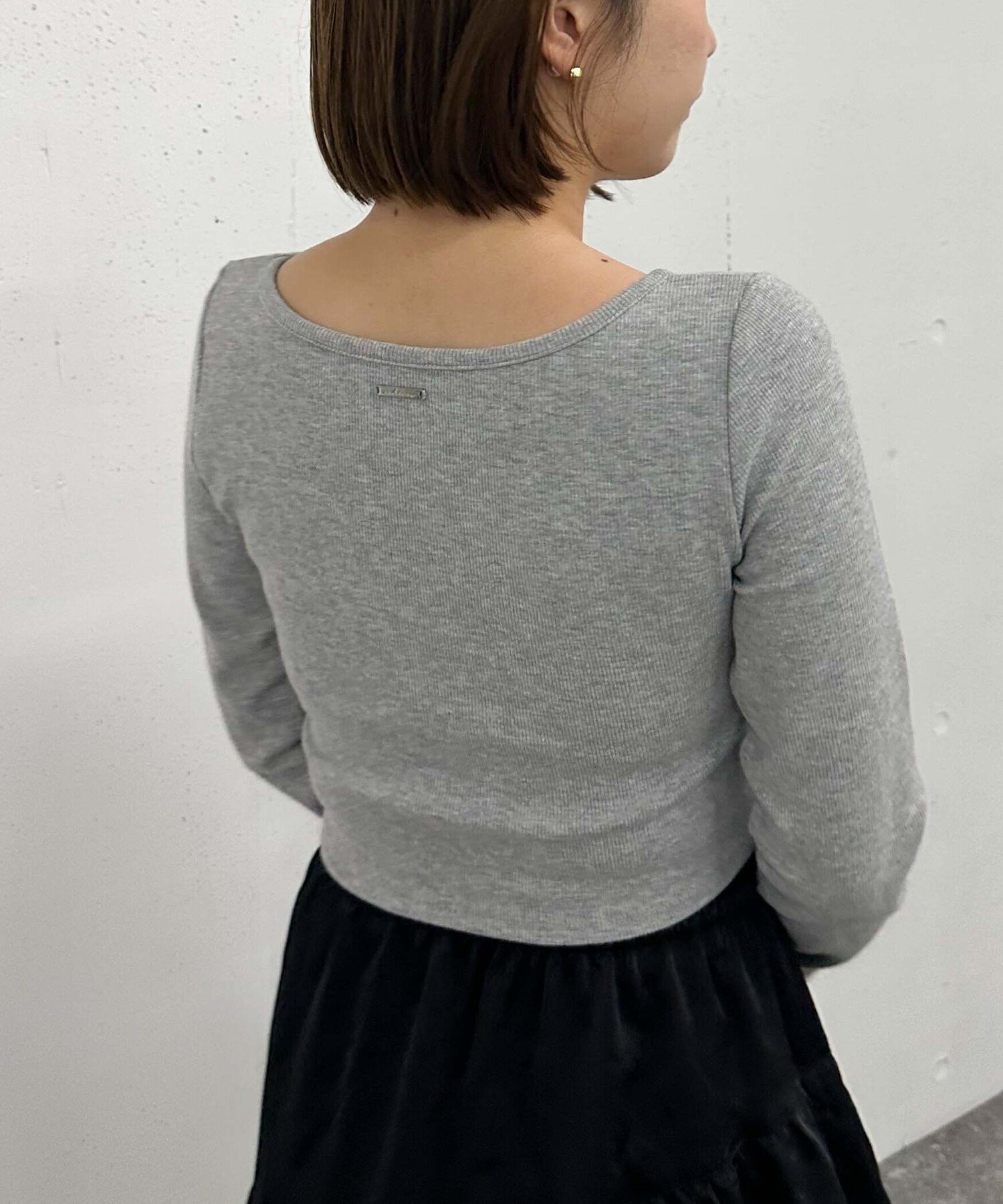 【アルシーヴ/archives】のカップ付クロップドテレコTOPS 人気、トレンドファッション・服の通販 founy(ファニー) 　ファッション　Fashion　レディースファッション　WOMEN　トップス・カットソー　Tops/Tshirt　インナー　Inner　コンパクト　Compact　シンプル　Simple　フィット　Fit　プレート　Plate　ワンポイント　One Point　 other-1|ID: prp329100004179149 ipo3291000000029167640