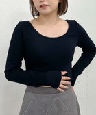 【アルシーヴ/archives】のカップ付クロップドテレコTOPS 人気、トレンドファッション・服の通販 founy(ファニー) ファッション Fashion レディースファッション WOMEN トップス・カットソー Tops/Tshirt インナー Inner コンパクト Compact シンプル Simple フィット Fit プレート Plate ワンポイント One Point thumbnail BLACK|ID: prp329100004179149 ipo3291000000029167644