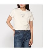 【ゲス/GUESS】のBaker Baby Tee 人気、トレンドファッション・服の通販 founy(ファニー) ファッション Fashion レディースファッション WOMEN ショート Short シンプル Simple スリーブ Sleeve テクスチャー Texture デニム Denim ボトム Bottom thumbnail ホワイト系その他|ID: prp329100004179260 ipo3291000000028950822