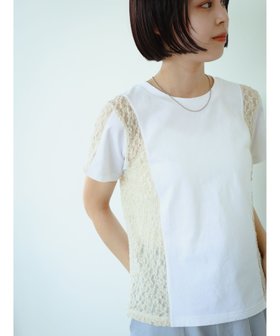 【ビームス ウイメン/BEAMS】のRay BEAMS / サイド レース キリカエ Tシャツ 人気、トレンドファッション・服の通販 founy(ファニー) ファッション Fashion レディースファッション WOMEN トップス・カットソー Tops/Tshirt シャツ/ブラウス Shirts/Blouses ロング / Tシャツ T-Shirts カーゴパンツ Cargo Pants スポーティ Sporty デニム Denim トレンド Trend レース Race 定番 Standard |ID:prp329100004179310