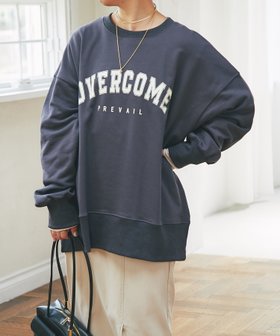 【アンディコール/un dix cors】の《デイリーの着回しに◎》OVERCOMEロゴスエット 人気、トレンドファッション・服の通販 founy(ファニー) ファッション Fashion レディースファッション WOMEN ウェーブ Wave 秋 Autumn/Fall カーゴパンツ Cargo Pants サテン Satin ショルダー Shoulder スウェット Sweat ストレート Straight デニム Denim トレンド Trend ドロップ Drop フェミニン Feminine ボトム Bottom ポケット Pocket マーメイド Mermaid ロング Long 冬 Winter おすすめ Recommend |ID:prp329100004179312