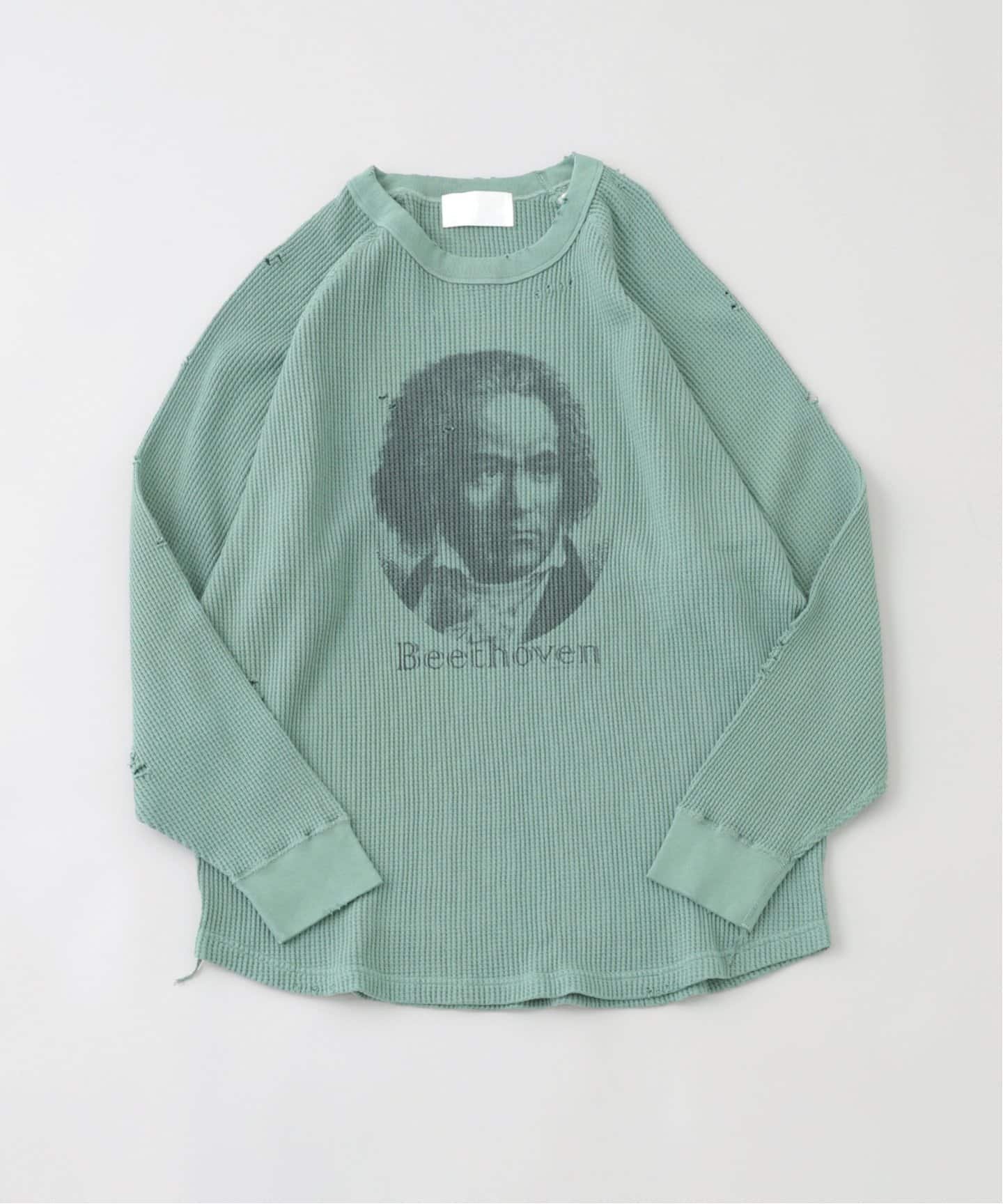 【ジョイントワークス/JOINT WORKS】のTHRIFTY LOOK/スリフティールック Beethoven L/S Waffle インテリア・キッズ・メンズ・レディースファッション・服の通販 founy(ファニー) 　ファッション　Fashion　レディースファッション　WOMEN　グリーン|ID: prp329100004179329 ipo3291000000028951053