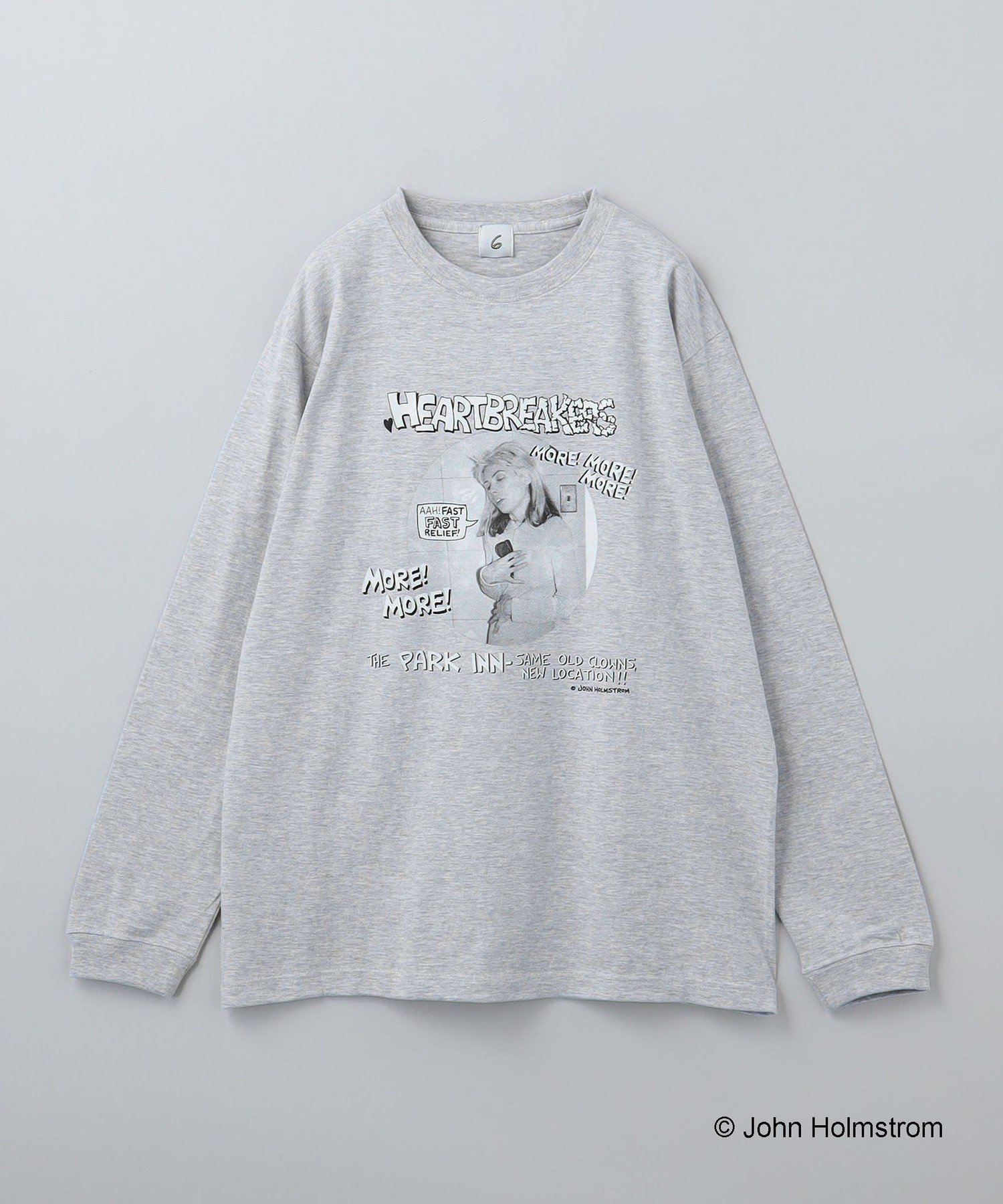 【ビューティ&ユース ユナイテッドアローズ/BEAUTY&YOUTH / UNITED ARROWS】の6(ROKU JOHN HOLMSTROM HEART BRAKES GRAY Tシャツ 人気、トレンドファッション・服の通販 founy(ファニー) 　ファッション　Fashion　レディースファッション　WOMEN　トップス・カットソー　Tops/Tshirt　シャツ/ブラウス　Shirts/Blouses　ロング / Tシャツ　T-Shirts　インナー　Inner　グラフィック　Graphic　ジャケット　Jacket　スリーブ　Sleeve　プリント　Print　ロング　Long　 other-1|ID: prp329100004179404 ipo3291000000028951474