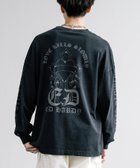 【ロッキーモンロー/Rocky Monroe】のエドハーディー ピグメント加工 長袖プリントTシャツ(クロス・ラビット) 人気、トレンドファッション・服の通販 founy(ファニー) ファッション Fashion レディースファッション WOMEN トップス・カットソー Tops/Tshirt シャツ/ブラウス Shirts/Blouses ロング / Tシャツ T-Shirts インナー Inner 春 Spring 秋 Autumn/Fall 長袖 Long Sleeve プリント Print メンズ Mens リラックス Relax ルーズ Loose ワイド Wide 冬 Winter おすすめ Recommend thumbnail 1.ブラック(クロス)|ID: prp329100004179455 ipo3291000000029040207