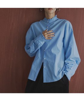 【コーエン/COEN】のELSコットンフリルバンドカラーシャツ 人気、トレンドファッション・服の通販 founy(ファニー) ファッション Fashion レディースファッション WOMEN トップス・カットソー Tops/Tshirt シャツ/ブラウス Shirts/Blouses カーディガン Cardigan シンプル Simple スウェット Sweat フリル Frills ベーシック Basic ロング Long 春 Spring 無地 Plain Color 秋 Autumn/Fall |ID:prp329100004179465