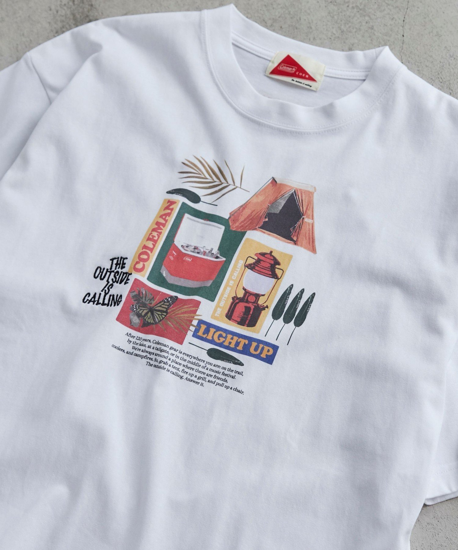 【コーエン/COEN】のColeman(コールマン)別注グラフィックTシャツ(WEB限定カラー) インテリア・キッズ・メンズ・レディースファッション・服の通販 founy(ファニー) 　ファッション　Fashion　レディースファッション　WOMEN　トップス・カットソー　Tops/Tshirt　シャツ/ブラウス　Shirts/Blouses　ロング / Tシャツ　T-Shirts　アウトドア　Outdoor　春　Spring　カーゴパンツ　Cargo Pants　グラフィック　Graphic　コラボ　Collaboration　ショーツ　Shorts　テーブル　Table　デニム　Denim　フロント　Front　プリント　Print　ボックス　Box　別注　Special Order　S/S・春夏　Ss・Spring/Summer　おすすめ　Recommend　夏　Summer　その他3|ID: prp329100004179473 ipo3291000000029051764