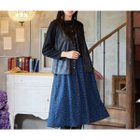 【ミゼール/MISSEL】のリーフ柄ドッキングワンピース 人気、トレンドファッション・服の通販 founy(ファニー) ファッション Fashion レディースファッション WOMEN ワンピース Dress ジャージー Jersey ドッキング Docking フェミニン Feminine リーフ Leaf thumbnail ブラック|ID: prp329100004179568 ipo3291000000028953301