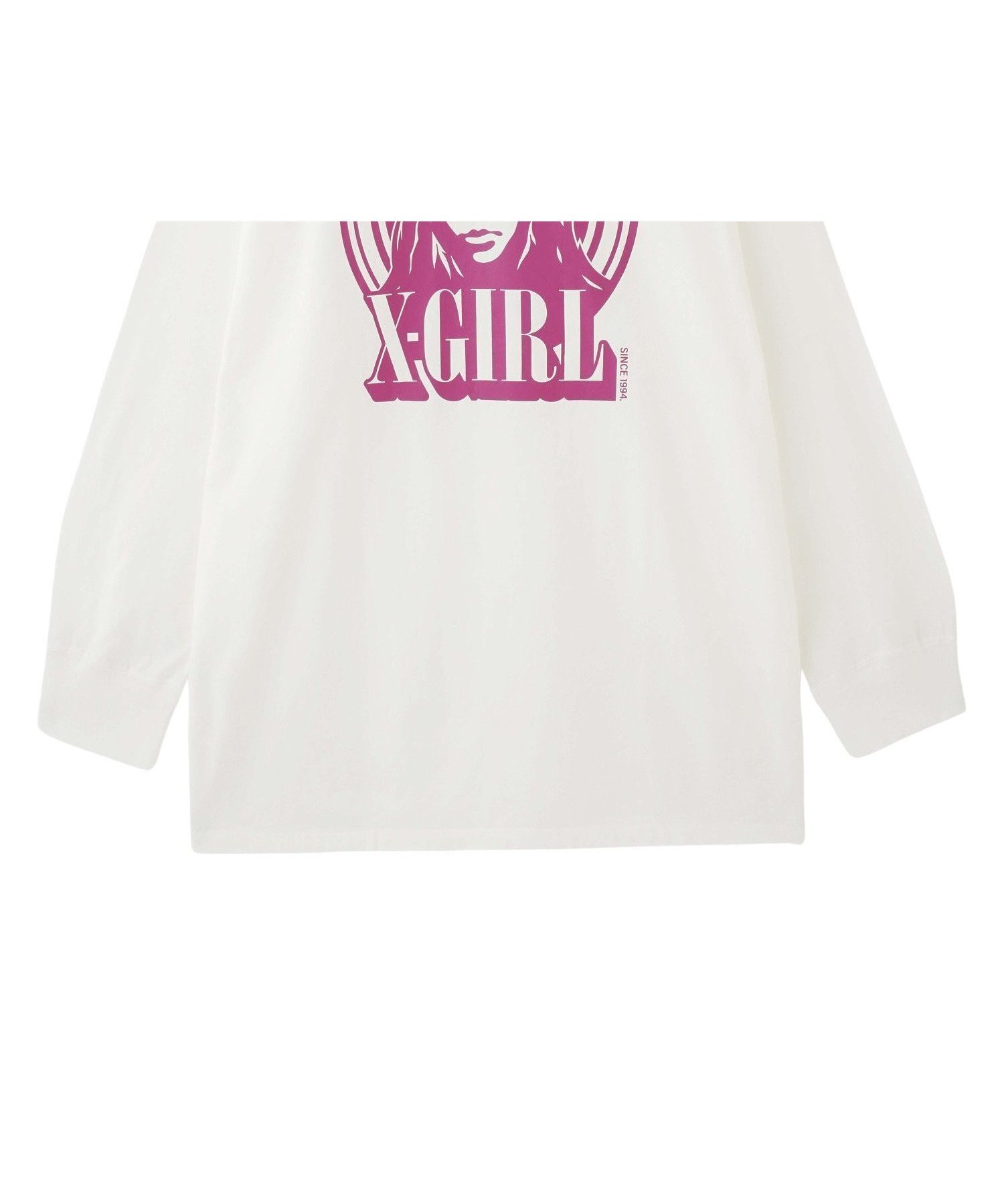 【エックスガール/X-girl】のCRCL FACE LS BIG T DRS インテリア・キッズ・メンズ・レディースファッション・服の通販 founy(ファニー) 　ファッション　Fashion　レディースファッション　WOMEN　A/W・秋冬　Aw・Autumn/Winter・Fw・Fall-Winter　サークル　Circle　ショート　Short　デニム　Denim　パーカー　Hoodie　ビッグ　Big　ミニスカート　Mini Skirt　レギンス　Leggings　ロング　Long　長袖　Long Sleeve　WHITE|ID: prp329100004179618 ipo3291000000028953466