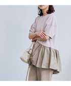 【コーエン/COEN】の【RONEL】クリアポンチ異素材ドッキングペプラムカットソー BEIGE|ID: prp329100004180732 ipo3291000000029051125