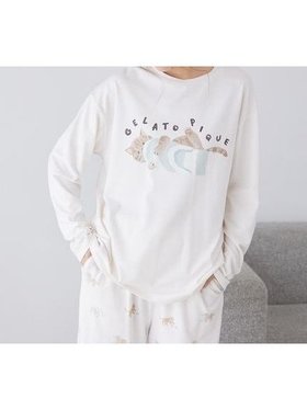 【ジェラート ピケ/gelato pique】のプレイフルキャットワンポイントロンT 人気、トレンドファッション・服の通販 founy(ファニー) ファッション Fashion レディースファッション WOMEN トップス・カットソー Tops/Tshirt ロング / Tシャツ T-Shirts おすすめ Recommend なめらか Smooth シューズ Shoes プリント Print ボトム Bottom ロング Long 猫 Cat |ID:prp329100004180760