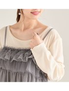 【テチチ/Te chichi】の前後2WAYシアーフロッキープルオーバー 人気、トレンドファッション・服の通販 founy(ファニー) ファッション Fashion レディースファッション WOMEN トップス・カットソー Tops/Tshirt プルオーバー Pullover おすすめ Recommend キャミソール Camisole シアー Sheer ベロア Velor thumbnail オフホワイト|ID: prp329100004180949 ipo3291000000028966972