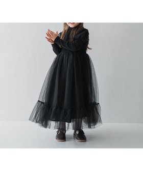 【リジェール/riziere / KIDS】のチュール切り替えドレスワンピース 人気、トレンドファッション・服の通販 founy(ファニー) ファッション Fashion キッズファッション KIDS ワンピース Dress/Kids カットソー Cut And Sew チュール Tulle ティアード Tiered ドレス Dress 人気 Popularity 結婚式 Wedding Ceremony |ID:prp329100004180975