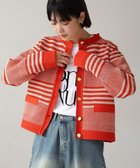 【バブ ブージュルード/Bab Bou Jeloud】のジャガードガラカーディガン 人気、トレンドファッション・服の通販 founy(ファニー) ファッション Fashion レディースファッション WOMEN トップス・カットソー Tops/Tshirt カーディガン Cardigans カーディガン Cardigan デニム Denim ボーダー Border ポケット Pocket 再入荷 Restock/Back In Stock/Re Arrival 軽量 Lightweight thumbnail RED|ID: prp329100004181080 ipo3291000000028967769