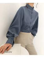 【ジュノア/JUNOAH】のスタンドカラーとろみシャツボリューム袖 人気、トレンドファッション・服の通販 founy(ファニー) ファッション Fashion レディースファッション WOMEN トップス・カットソー Tops/Tshirt シャツ/ブラウス Shirts/Blouses とろみ Thickness スタンド Stand thumbnail ブルーグレー|ID: prp329100004181118 ipo3291000000028967964