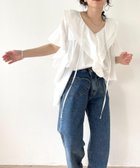 【その他のブランド/Other】の襟付きハーフフリルブラウス 人気、トレンドファッション・服の通販 founy(ファニー) ファッション Fashion レディースファッション WOMEN トップス・カットソー Tops/Tshirt シャツ/ブラウス Shirts/Blouses おすすめ Recommend ショルダー Shoulder スキニー Skinny スリーブ Sleeve ダウン Down チュニック Tunic デニム Denim ドロップ Drop ハーフ Half ビッグ Big フリル Frills フロント Front ポケット Pocket レギンス Leggings ワイド Wide thumbnail white|ID: prp329100004181183 ipo3291000000028968280