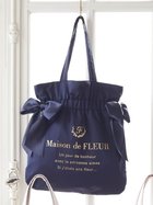 【メゾンドフルール/Maison de FLEUR】のダブルリボンギャザートートバッグ 人気、トレンドファッション・服の通販 founy(ファニー) ファッション Fashion レディースファッション WOMEN バッグ Bag 2024年 2024 2024-2025秋冬・A/W Aw/Autumn/Winter/Fw/Fall/2024-2025 thumbnail ネイビー|ID: prp329100004181184 ipo3291000000028968287