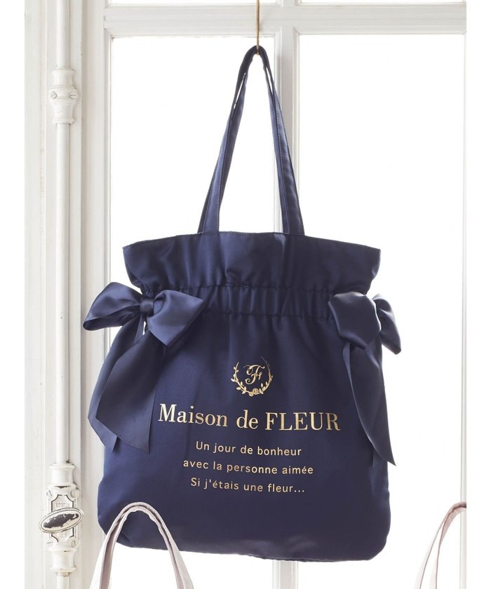 【メゾンドフルール/Maison de FLEUR】のダブルリボンギャザートートバッグ インテリア・キッズ・メンズ・レディースファッション・服の通販 founy(ファニー) https://founy.com/ ファッション Fashion レディースファッション WOMEN バッグ Bag 2024年 2024 2024-2025秋冬・A/W Aw/Autumn/Winter/Fw/Fall/2024-2025 |ID: prp329100004181184 ipo3291000000029538525