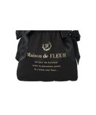 【メゾンドフルール/Maison de FLEUR】のダブルリボンギャザートートバッグ ブラック|ID: prp329100004181184 ipo3291000000029538529