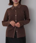 【センスオブプレイス/SENSE OF PLACE by URBAN RESEARCH】のラメニットコンパクトカーディガン BROWN|ID: prp329100004181213 ipo3291000000028968454