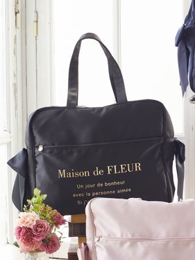 【メゾンドフルール/Maison de FLEUR】のサテンキャリーオンバッグ 人気、トレンドファッション・服の通販 founy(ファニー) ファッション Fashion レディースファッション WOMEN バッグ Bag 2024年 2024 2024-2025秋冬・A/W Aw/Autumn/Winter/Fw/Fall/2024-2025 |ID:prp329100004181215