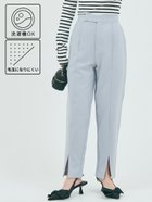 【コカ/COCA】のウーリッシュツイルフロントスリットテーパードパンツ 人気、トレンドファッション・服の通販 founy(ファニー) ファッション Fashion レディースファッション WOMEN パンツ Pants スウェット Sweat スラックス Slacks スリット Slit フェイク Fake フロント Front ポケット Pocket エレガント 上品 Elegant 楽ちん Easy thumbnail Lt.blue|ID: prp329100004181249 ipo3291000000028968696