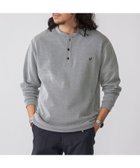 【シップス/SHIPS / MEN】の【WEB限定】SHIPS 抗菌・防臭 ワンポイントロゴ バーズアイ ヘンリーネック 長袖 Tシャツ ダークグレー|ID: prp329100004181351 ipo3291000000029539494