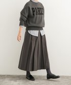 【アーバンリサーチ ドアーズ/URBAN RESEARCH DOORS】の『UR TECH SMOOTHLUXE』ワイドピッチプリーツスカート 人気、トレンドファッション・服の通販 founy(ファニー) ファッション Fashion レディースファッション WOMEN スカート Skirt プリーツスカート Pleated Skirts 2024年 2024 2024-2025秋冬・A/W Aw/Autumn/Winter/Fw/Fall/2024-2025 A/W・秋冬 Aw・Autumn/Winter・Fw・Fall-Winter 冬 Winter クラシカル Classical シューズ Shoes ショート Short フラット Flat プリーツ Pleats リラックス Relax ワイド Wide エレガント 上品 Elegant thumbnail CHARCOAL|ID: prp329100004181801 ipo3291000000029204482