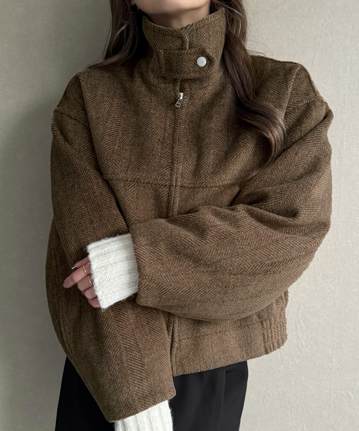 【ジュノア/JUNOAH】の2wayダブルジップショートブルゾン 人気、トレンドファッション・服の通販 founy(ファニー) 　ファッション　Fashion　レディースファッション　WOMEN　アウター　Coat Outerwear　ブルゾン　Blouson/Jackets　アクリル　Acrylic　 other-1|ID: prp329100004181820 ipo3291000000029481789