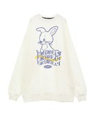 【キャンディストリッパー/Candy Stripper】のCANDYS BUNNY SWEAT ONE-PIECE 人気、トレンドファッション・服の通販 founy(ファニー) ファッション Fashion レディースファッション WOMEN トップス・カットソー Tops/Tshirt パーカ Sweats スウェット Sweat グラフィック Graphic プリント Print thumbnail OFF WHITE|ID: prp329100004182004 ipo3291000000028971581