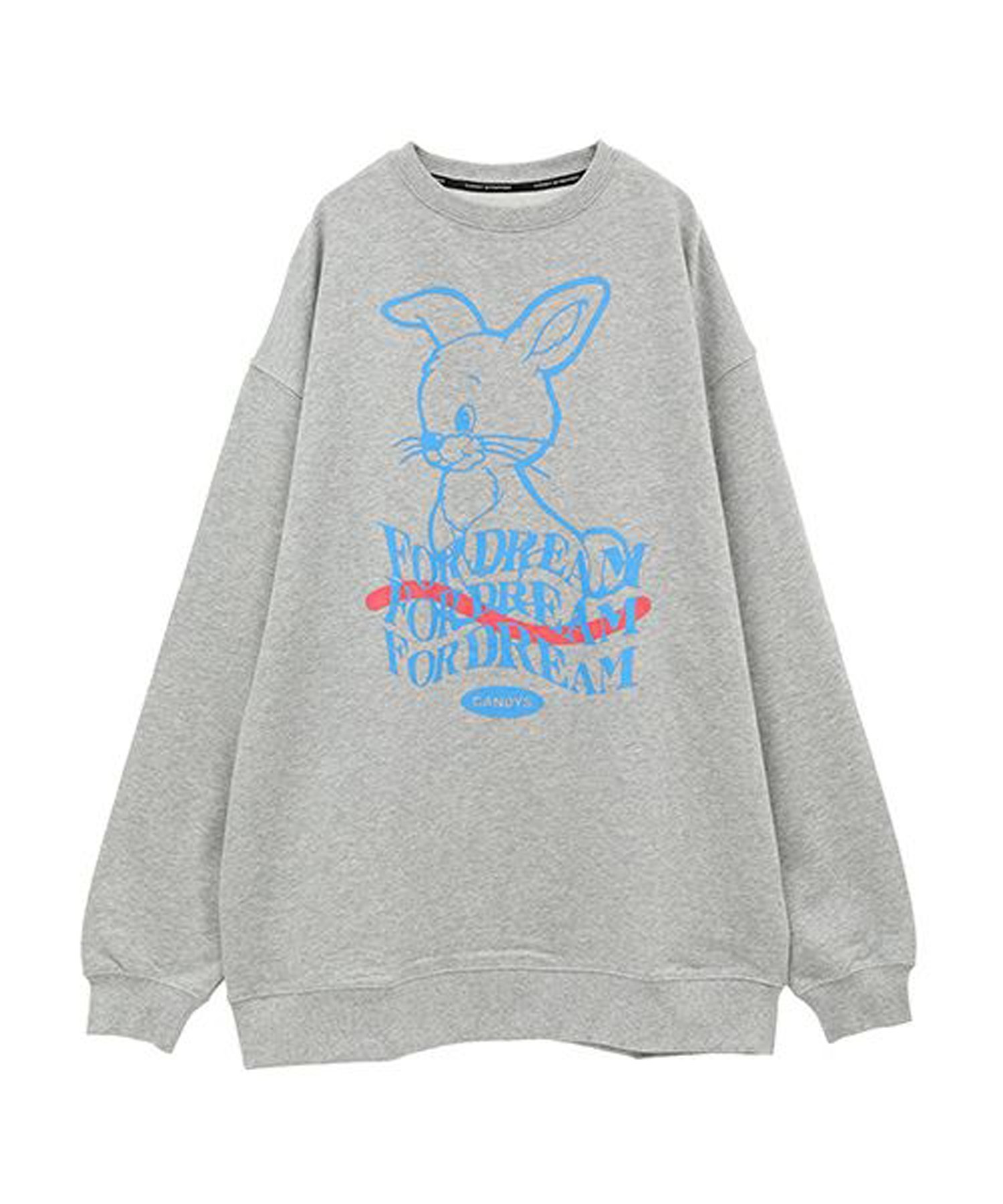 【キャンディストリッパー/Candy Stripper】のCANDYS BUNNY SWEAT ONE-PIECE インテリア・キッズ・メンズ・レディースファッション・服の通販 founy(ファニー) 　ファッション　Fashion　レディースファッション　WOMEN　トップス・カットソー　Tops/Tshirt　パーカ　Sweats　スウェット　Sweat　グラフィック　Graphic　プリント　Print　HEATHER GRAY|ID: prp329100004182004 ipo3291000000028971582