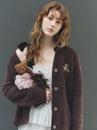 【スナイデル ホーム/SNIDEL HOME】のワンポイントベア刺繍 ニットカーディガン 人気、トレンドファッション・服の通販 founy(ファニー) ファッション Fashion レディースファッション WOMEN トップス・カットソー Tops/Tshirt ニット Knit Tops カーディガン Cardigans おすすめ Recommend カーディガン Cardigan クラシカル Classical ソックス Socks プリント Print ワンポイント One Point 秋 Autumn/Fall thumbnail BRW[058]|ID: prp329100004182038 ipo3291000000028971718