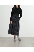 【ジルスチュアート/JILL STUART】のニットドッキングドットタフタワンピース 人気、トレンドファッション・服の通販 founy(ファニー) ファッション Fashion レディースファッション WOMEN ワンピース Dress おすすめ Recommend カットジャガード Cut Jacquard タフタ Taffeta ドッキング Docking リブニット Rib Knit thumbnail ブラック|ID: prp329100004182071 ipo3291000000029157616