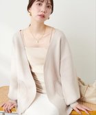 【ナチュラルクチュール/natural couture】のきれいめニットミドル丈カーディガン グレイッシュベージュ|ID: prp329100004182073 ipo3291000000029087508