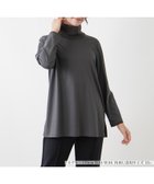 【レリアンプラスハウス/Leilian PLUS HOUSE】のハイネックロングカットソー 人気、トレンドファッション・服の通販 founy(ファニー) ファッション Fashion レディースファッション WOMEN トップス・カットソー Tops/Tshirt カットソー Cut and Sewn ウォッシャブル Washable チュール Tulle バランス Balance 秋 Autumn/Fall thumbnail チャコールグレー|ID: prp329100004182100 ipo3291000000028971978