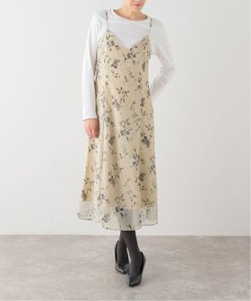 【ラ トータリテ/La TOTALITE】のシアーフラワープリントキャミワンピース 人気、トレンドファッション・服の通販 founy(ファニー) ファッション Fashion レディースファッション WOMEN ワンピース Dress キャミワンピース No Sleeve Dresses 2024年 2024 2024-2025秋冬・A/W Aw/Autumn/Winter/Fw/Fall/2024-2025 インナー Inner エアリー Airy シアー Sheer フェミニン Feminine リボン Ribbon |ID:prp329100004182174