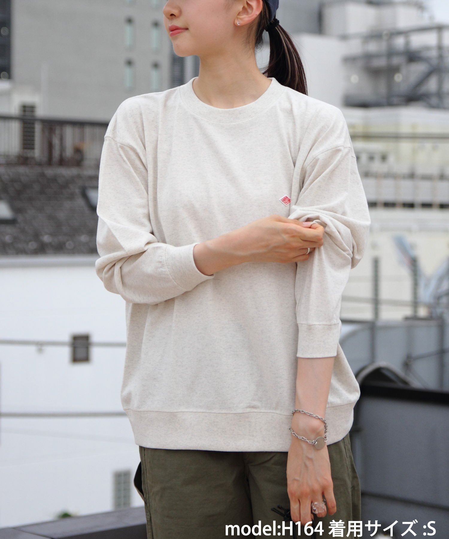 【その他のブランド/Other】のDANTON/SWEAT T-SHIRT DT-C0204 インテリア・キッズ・メンズ・レディースファッション・服の通販 founy(ファニー) 　ファッション　Fashion　レディースファッション　WOMEN　トップス・カットソー　Tops/Tshirt　シャツ/ブラウス　Shirts/Blouses　パーカ　Sweats　ロング / Tシャツ　T-Shirts　スウェット　Sweat　カットソー　Cut And Sew　IVORY|ID: prp329100004182295 ipo3291000000029051813