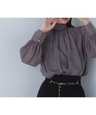 【ナチュラル ビューティー ベーシック/NATURAL BEAUTY BASIC】のハイネックボリュームシアーブラウス 人気、トレンドファッション・服の通販 founy(ファニー) ファッション Fashion レディースファッション WOMEN トップス・カットソー Tops/Tshirt シャツ/ブラウス Shirts/Blouses オーガンジー Organdy カフス Cuffs シアー Sheer ブラウジング Browsing 春 Spring thumbnail チャコール1|ID: prp329100004182338 ipo3291000000029541968