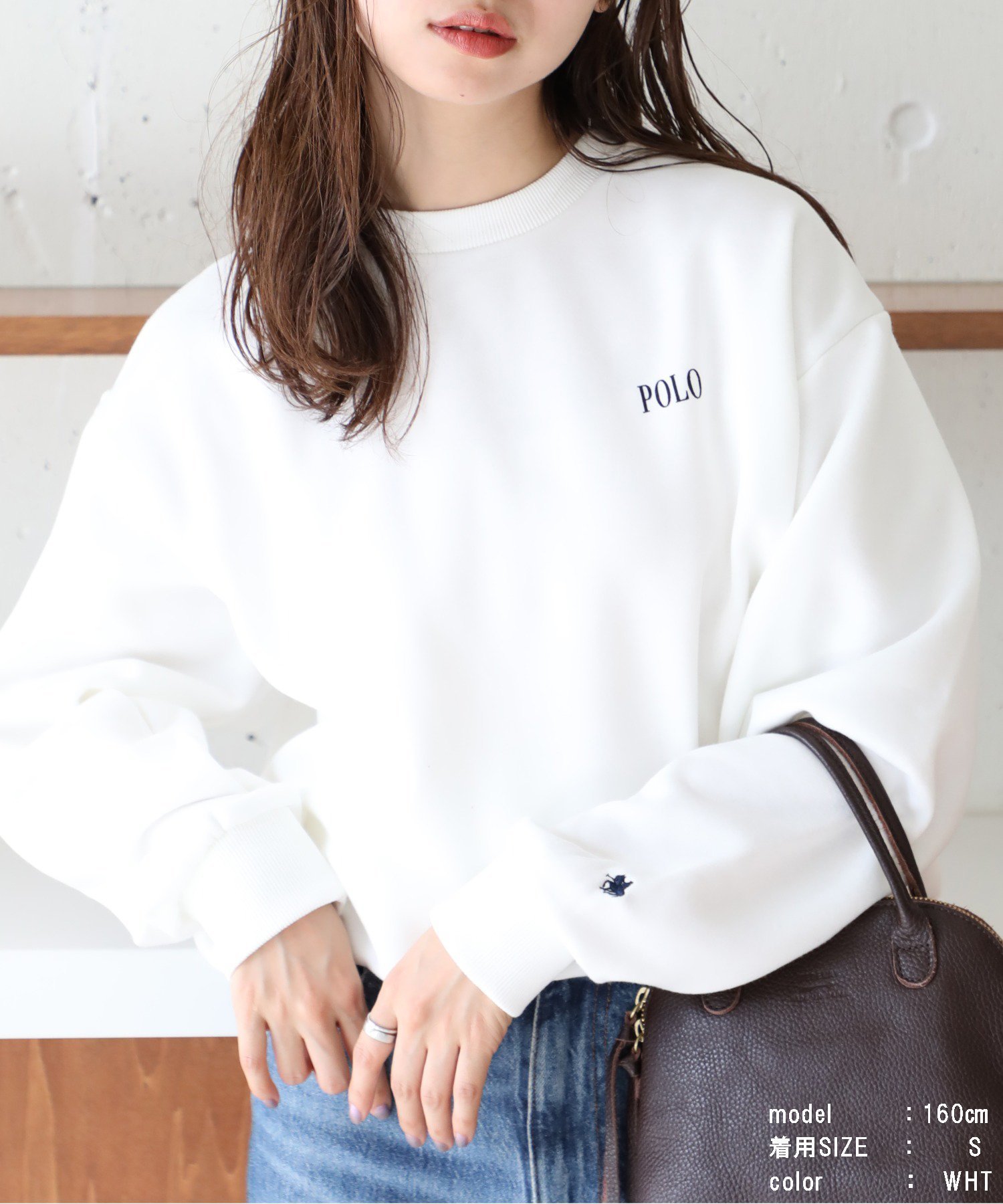 【その他のブランド/Other】のPOLO BCS/【SETUP7別注!】Mini POLO buck fleece crew neck sweat ミニポロバックフリースクルーネックスウェット トレーナー ワンポイントロゴ 裏起毛 長袖 インテリア・キッズ・メンズ・レディースファッション・服の通販 founy(ファニー) 　ファッション　Fashion　レディースファッション　WOMEN　トップス・カットソー　Tops/Tshirt　パーカ　Sweats　スウェット　Sweat　バッグ　Bag　インナー　Inner　厚底　Platforms　カーゴパンツ　Cargo Pants　キャップ　Cap　シンプル　Simple　ジャケット　Jacket　スニーカー　Sneakers　セットアップ　Set Up　デニム　Denim　トレンド　Trend　トレーナー　Trainer　長袖　Long Sleeve　別注　Special Order　リラックス　Relax　ロング　Long　ワンポイント　One Point　再入荷　Restock/Back In Stock/Re Arrival　エレガント 上品　Elegant　スマホショルダーバッグ　Smartphone Shoulder Bag　WHT|ID: prp329100004182373 ipo3291000000029464401