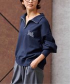 【ジャーナルスタンダード レリューム/JOURNAL STANDARD relume】のハーフジップスウェット 人気、トレンドファッション・服の通販 founy(ファニー) ファッション Fashion レディースファッション WOMEN トップス・カットソー Tops/Tshirt パーカ Sweats スウェット Sweat 2024年 2024 2024-2025秋冬・A/W Aw/Autumn/Winter/Fw/Fall/2024-2025 おすすめ Recommend クロップド Cropped セットアップ Set Up ワンポイント One Point thumbnail ネイビー|ID: prp329100004182476 ipo3291000000029187148