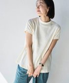 【コーエン/COEN】のUSAコットンハイネックフレンチスリーブワイドリブTシャツ NATURAL|ID: prp329100004182497 ipo3291000000029092012