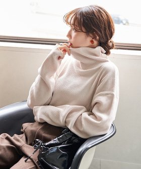 【フリークスストア/FREAK'S STORE】のワッフル タートルネック チュニック プルオーバー【限定展開】 24AW 人気、トレンドファッション・服の通販 founy(ファニー) ファッション Fashion レディースファッション WOMEN トップス・カットソー Tops/Tshirt プルオーバー Pullover タートルネック Turtleneck 2024年 2024 2024-2025秋冬・A/W Aw/Autumn/Winter/Fw/Fall/2024-2025 A/W・秋冬 Aw・Autumn/Winter・Fw・Fall-Winter 冬 Winter ショルダー Shoulder スリーブ Sleeve タートルネック Turtleneck チュニック Tunic トレンド Trend ドロップ Drop ラウンド Round ルーズ Loose ワッフル Waffle 人気 Popularity 定番 Standard |ID:prp329100004182539