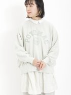 【サマンサモスモス/Samansa Mos2】の飛び裏毛アップリケロゴスウェット 人気、トレンドファッション・服の通販 founy(ファニー) ファッション Fashion レディースファッション WOMEN トップス・カットソー Tops/Tshirt パーカ Sweats スウェット Sweat おすすめ Recommend サテン Satin スウェット Sweat 春 Spring thumbnail グリーン|ID: prp329100004182562 ipo3291000000028974102