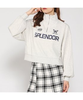 【イング/INGNI】のハーフZIPショート裏毛TOPs 人気、トレンドファッション・服の通販 founy(ファニー) ファッション Fashion レディースファッション WOMEN トップス・カットソー Tops/Tshirt ショート Short ハーフ Half |ID:prp329100004182636