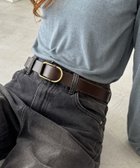 【キャナルジーン/CANAL JEAN】のEl mar(エルマール) オーバルバックルレザーベルト 人気、トレンドファッション・服の通販 founy(ファニー) ファッション Fashion レディースファッション WOMEN バッグ Bag ベルト Belts おすすめ Recommend オーバル Oval thumbnail ブラウン|ID: prp329100004182824 ipo3291000000028975180