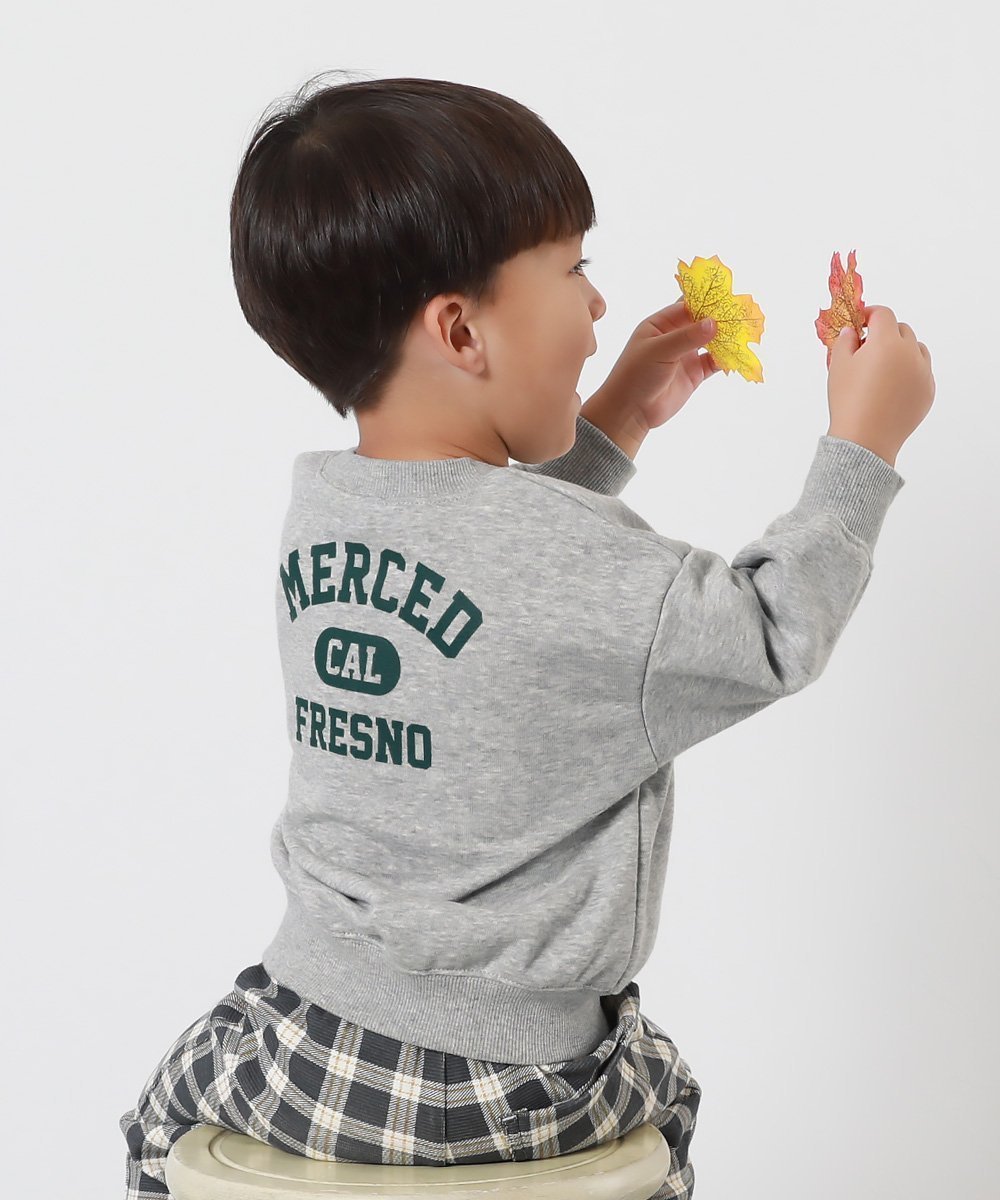 【デビロック/devirock / KIDS】のデビラボ BOXシルエット プリント トレーナー トップス パーカー トレーナー インテリア・キッズ・メンズ・レディースファッション・服の通販 founy(ファニー) 　ファッション　Fashion　キッズファッション　KIDS　トップス・カットソー　Tops/Tees/Kids　トレーナー　Trainer　パーカー　Hoodie　プリント　Print　定番　Standard　012-ロゴ3-杢グレー|ID: prp329100004183702 ipo3291000000029426959