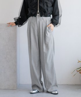 【ローリーズファーム/LOWRYS FARM】 TRダブルウエストワイドパンツ人気、トレンドファッション・服の通販 founy(ファニー) ファッション Fashion レディースファッション WOMEN パンツ Pants インナー Inner シャーリング Shirring ジャケット Jacket セットアップ Set Up ビスチェ Bustier フロント Front ベーシック Basic ワイド Wide |ID:prp329100004183712