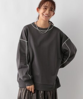 【グローバルワーク/GLOBAL WORK】 乾きやすいステッチプルオーバー/145621人気、トレンドファッション・服の通販 founy(ファニー) ファッション Fashion レディースファッション WOMEN トップス・カットソー Tops/Tshirt プルオーバー Pullover シンプル Simple トレンド Trend 冬 Winter |ID:prp329100004184045