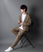 【シトリー/SITRY / MEN】のSITRY/セットアップ メンズ ポリトロ テーラード ジャケット テーパードパンツ グレイッシュベージュ|ID: prp329100004184142 ipo3291000000029548068